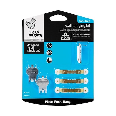 High & Mighty HILLMAN High & Mighty Sawtooth Picture Hanging Kit 20 lb 6 pk 515311